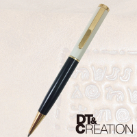 【DT&amp;CREATION】溫暖人生極速原子筆(高級烤漆+電鍍金 史密特筆芯-藍墨)