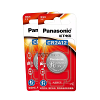 【Panasonic 國際牌】CR2412 鈕扣型電池 3V專用鋰電池-2顆入