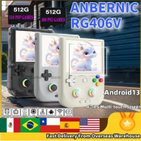 ANBERNIC RG 406V Handheld Game Console RG406V 4" IPS Multi-touch Screen Android13 Retro Video Games 