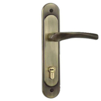 【加安牌】N5L8601V 門鎖 連體鎖 匣式鎖(青古銅 卡巴鑰匙 不分左右 葫蘆鎖心 適用門厚32-46mm)