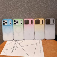 เคสโทรศัพท์สีไล่โทนสี 2-in-1, กันกระแทก, การชาร์จแบบแม่เหล็ก, เคสหนาง่าย, ป้องกันขอบเต็ม, ปกปิดเต็ม,