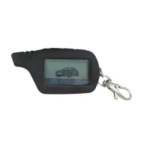Professional LCD Keychain Car Remote 2 Way Alarm Russian Version Two Way Car Alarm System High Quality Car Key Case Cover