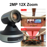 Sony RTMP Protocol Camera 2MP 12X Zoom Live Streaming Meeting Camera HD IP HD-SDI HD-MI 3 in 1 Video Conference Camera