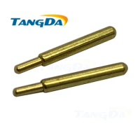 TANGDA 1.35 12 pogo pin Connectors 1.35*12mm Current pin Battery pin Test thimble probe Gold Plated 1A Charge Spring Round AG