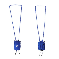 【NIKE 耐吉】配件小包-隨身包 零錢包 掛繩 證件套 藍(N1010974491OS)