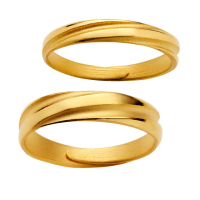 【元大珠寶】黃金9999對戒浪漫光輝黃金戒指(1.73錢正負5厘)