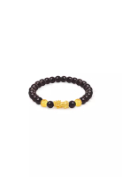 MJ Jewellery THE Mix Collection 999.9/24K足金 成雙龍吊飾與貔貅瑪瑙手鏈