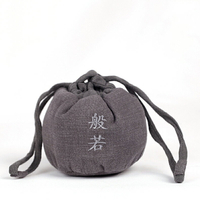 中式復古禪意便攜棉麻茶具收納包茶杯袋茶壺袋佛珠袋手暖爐香爐袋