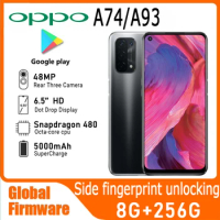 Global firmware OPPO A74/A93 5G Smart Phone Dual SIM Camera 48.0MP 8GB RAM 256GB ROM 6.5" 90HZ Snapdragon 480