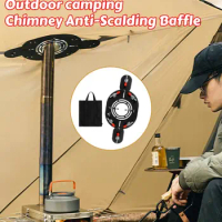 Hot Tent Stove Jack Fireproof for Canvas Tent Tent Protector Anti Scald Pipe Vent for Outdoor Travel Camping Cooking Accessories