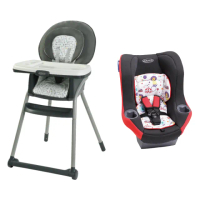 【Graco】MYRIDE 0-4歲汽座+成長型多用途高腳餐椅Table2Table LX