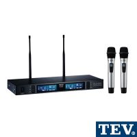 TEV UHF數位真分集接收100頻道無線麥克風系統 TR9100