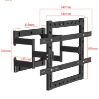 Ultrathin TV Wall Mount Bracket for Most 55-80 Inch LED Plasma TV Mount Up To 600x400mm And 52.5kg Loading Capacity TV Hanger