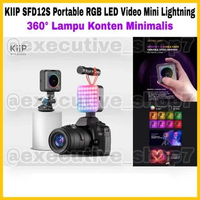 KIIP SFD12S Portable RGB LED Video Mini Lightning - 360° Lampu Konten Minimalis