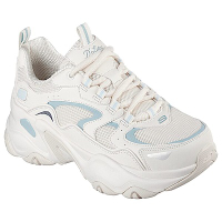 Skechers D Lites 5.0 [150520NTBL] 女 休閒鞋 經典 復古 厚底 增高 穿搭 米白 藍