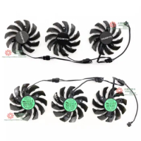 New GPU Cooler Fan T128010SU PLD08010S12HH for GIGABYTE GTX1060 1070 1070ti 1080 1080ti Graphics Card Fan 75MM