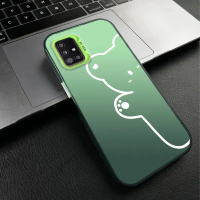 เคส Samsung A51, เคสโทรศัพท์ฝ้าแบบกึ่งโปร่งใสและบางเฉียบ, เคส
