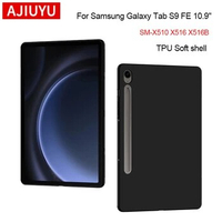 Case For Samsung Galaxy Tab S9 FE 10.9" Soft Silicone TPU Protection Shockproof Shell For Tab S9 11" SM-X710 Tablet Back Cover
