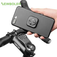 NEWBOLER Bicycle Phone Holder Universal Center Handlebar Cycling Mobile Phone Bracket For Bike Computer Mount