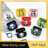 Cute Panda Case for huawei FreeBuds pro 2 / FreeBuds pro3 Case Cute Silicone Earphones Cover for huawei FreeBuds pro Case