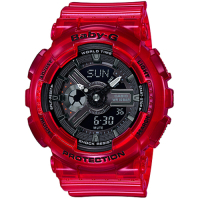 CASIO BABY-G CORAL REEF COLOR 海洋主題腕錶 BA-110CR-4A 紅