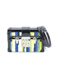 Louis Vuitton Petite Malle Black Patent with Multicolor Sequin I16745C