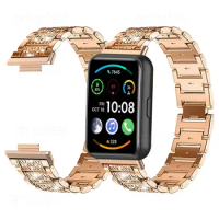 Watch Strap For Huawei Watch Fit 2 Smart Bracelet Accessories Diamond Bracelets For Huawei Watch Fit Metal Wrist Band Correa