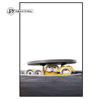 Lukisan Abstrak Modern Minimalis Minion Art Plus Frame