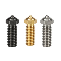 3D Printer Nozzle Accessories for Qidi Xmax3/Xplus3/Smart3 Brass/Stainless Steel/Hardened Nozzle 0.4mm M6