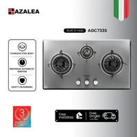 Azalea AGC733S Kompor Gas [3 Tungku] Silver