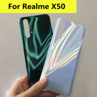 6.57" For OPPO Realme X50 Back Battery Cover Rear Housing Door Glass Case Replacement For Realme X50 Battery Cover 5G