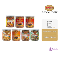 Evyna Mushroom Crispy Keripik Jamur Pet Can 140 Gram