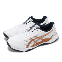 【asics 亞瑟士】排球鞋 GEL-Tactic 12 2E 男鞋 女鞋 寬楦 白橘藍 室內運動 羽排鞋 亞瑟士(1073A071101)