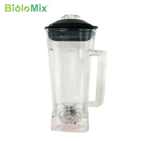 commercial Blender spare parts BPA FREE 2L Square Container Jar Jug Pitcher Cup bottom with serrated smoothies blades lid