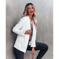 Casual Blazer Winter Women Work Clothes For Women Office Autumn Blazer Fashion Long Sleeve Slim Fit Female Loose Solid Suit Coat