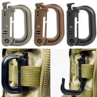 2023 Attach Plasctic Shackle Carabiner D-ring Clip Molle Webbing Backpack Buckle Snap Lock Grimlock Hike Mountain Climb Outdoor