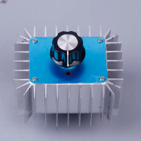 Bộ Điều Khiển Điều Chỉnh Điện Áp SCR, 1 Chiếc, 220V, 5000W, Đèn Chùm LED, Bộ Ổn Nhiệt, Bộ Điều Khiển