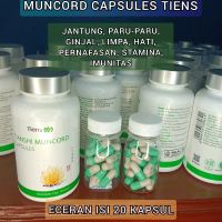 Muncord tiens eceran 20 kapsul,jantung,paru-paru,hati,limpa,ginjal pernafasan,infeksi saluran kemih,