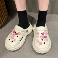 Sandals Platform White Casual Clogs Shoes for Girls 8-14 years old Fashion Summer 2023 Beach Shoe Designer Lovely Slippers Women