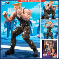 In Stock Bandai SHF Street Fighter 6 Street Fighter 6 Guile Broom Head Action Figure Anime Model Toys Hobby S.H.Figuarts