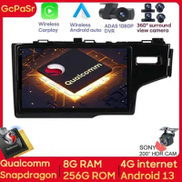 Qualcomm Android For Honda Fit 3 GK GH Jazz 2013 - 2020 Car Radio Multimedia Player Auto Navigation GPS BT Wifi DSP QLED Screen