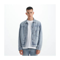 【LEVIS 官方旗艦】男款 Type1復古寬鬆版型外套 牛仔外套 熱賣單品 0016W-0001