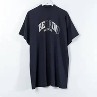 Kaos BALENCIAGA BE KIND LOGO BLACK TSHIRT 100% ORIGINAL Size 1