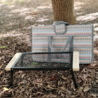 美麗大街 新款戶外折疊網桌野營鐵藝折疊桌付送收納包 【110081262】