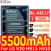 KiKiss Battery 5500mAh BL-44E1F Replacement For LG V20 H990 F800 BL 44E1F Batteria + Tracking Number