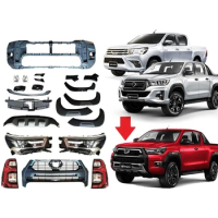 car bumper for Toyota hilux revo upgrade rococo PP material include front bumper rear bumper side skirts headlight tail light
