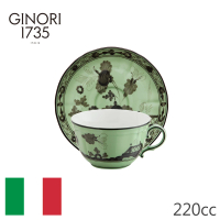 【RICHARD GINORI】仿古花園/茶杯附底碟組/淺綠(義大利第一名瓷)