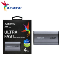 100% Original ADATA 2TB 1TB SSD ELITE SE880 External 500GB Solid State Disk Hard Drive USB 3.2 Gen2 x2 Type-C For Desktop Laptop