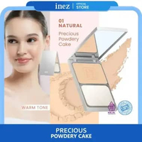 INEZ Precious Powdery Cake Bedak Padat NATURAL 01