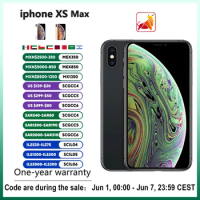 Original Unlocked Apple iPhone XS Max 4G LTE Mobile Phone 5.8" 4GB RAM 64GB/256GB ROM 12MP+7MP CellPhone Hexa-Core Smartphone
